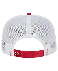 New Era Men's Red Cincinnati Reds 9FIFTY A-Frame Trucker Snapback Hat