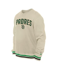 New Era Men's Cream San Diego Padres St. Patrick's Day Twill Pullover Sweatshirt