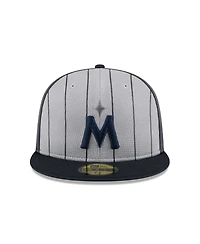 New Era Men's Gray Minnesota Twins 2025 Batting Practice 59FIFTY Fitted Hat