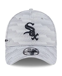 New Era Men's Gray Chicago White Sox 2025 Mlb Clubhouse 39THIRTY Flex Hat