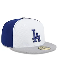 New Era Men's Royal/Gray Los Angeles Dodgers 2025 Mlb Clubhouse 59FIFTY Fitted Hat
