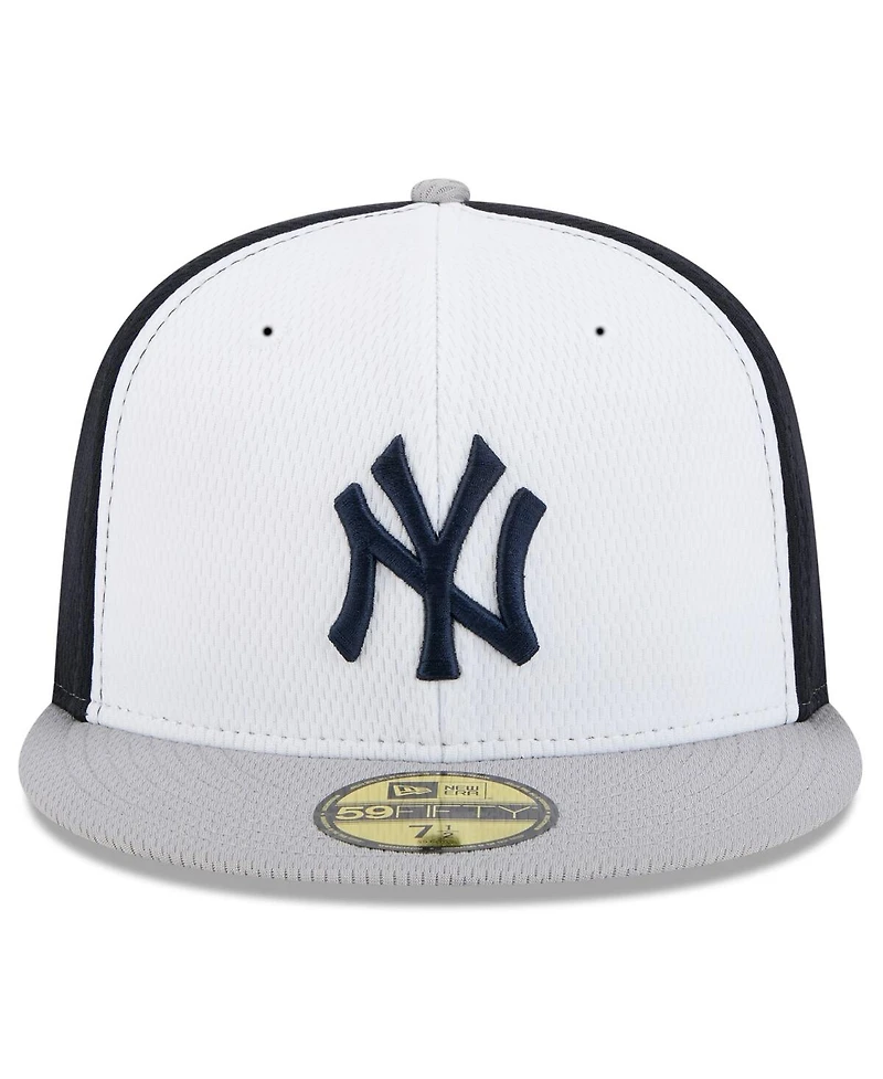 New Era Men's Navy/Gray York Yankees 2025 Mlb Clubhouse 59FIFTY Fitted Hat