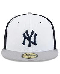 New Era Men's Navy/Gray York Yankees 2025 Mlb Clubhouse 59FIFTY Fitted Hat