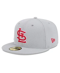 New Era Men's Gray St. Louis Cardinals 2025 Mlb Clubhouse 59FIFTY Fitted Hat
