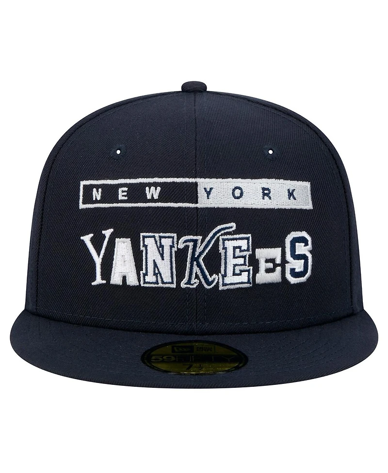 New Era Men's Navy York Yankees Ransom 59FIFTY Fitted Hat
