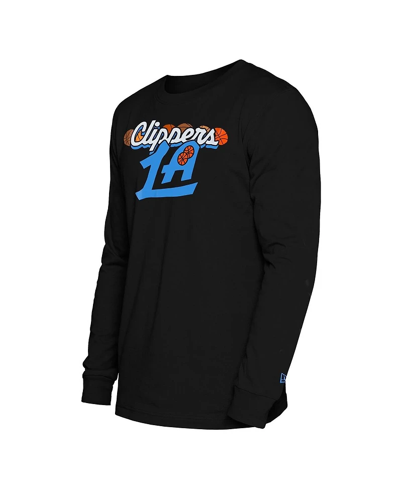 New Era Men's Black La Clippers 2024/25 City Edition Long Sleeve T-Shirt