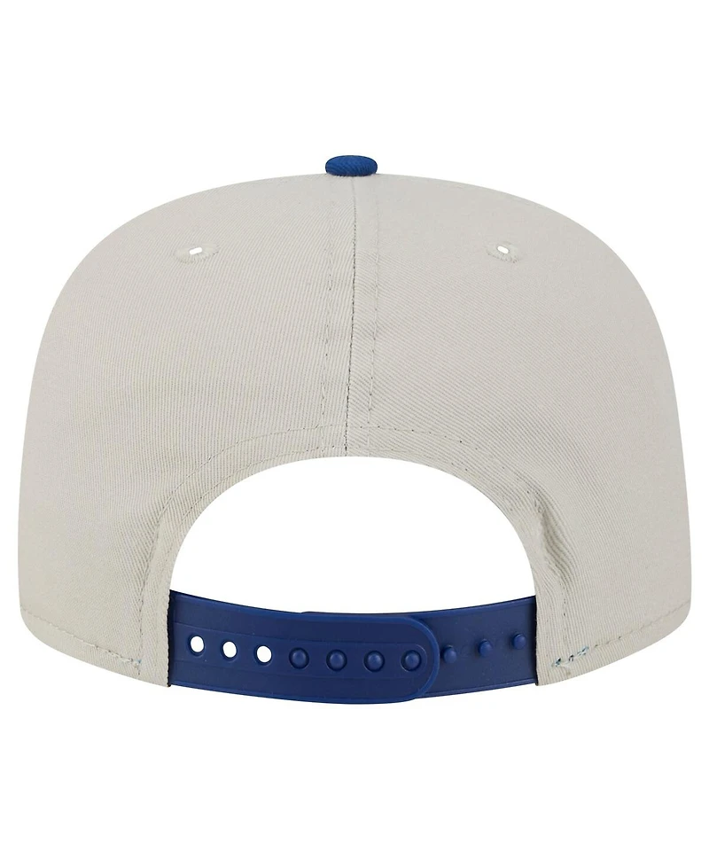 New Era Men's Stone/Royal Indianapolis Colts Athletic Golfer Snapback Hat