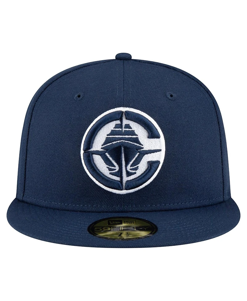New Era Men's Navy La Clippers 59FIFTY Fitted Hat