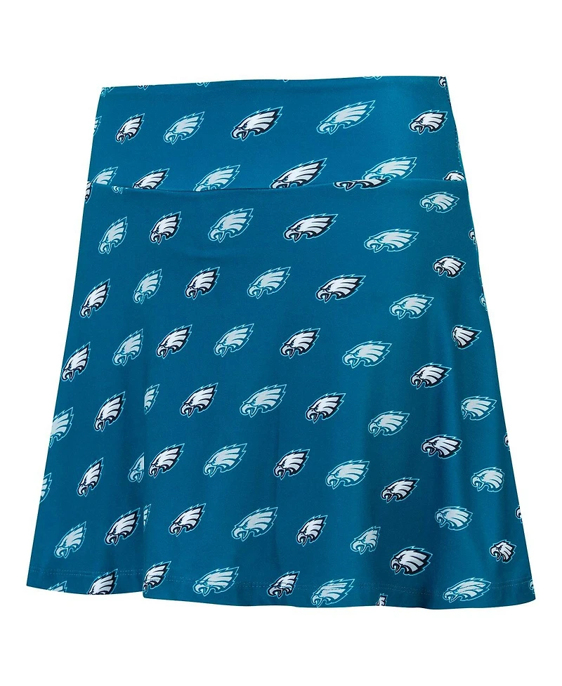 Concepts Sport Women's Midnight Green Philadelphia Eagles Record Allover Print Knit Sleep Skort
