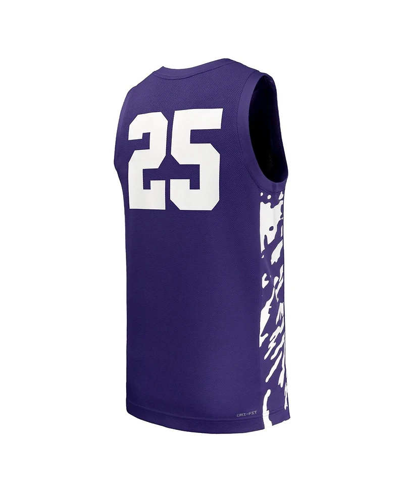 Nike Men's 25 Purple Kansas State Wildcats Replica Basketball Jersey
