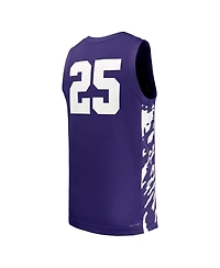 Nike Men's 25 Purple Kansas State Wildcats Replica Basketball Jersey