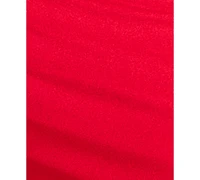 Crystal Doll Juniors' Rhinestone-Strap Lace-Up-Back Gown