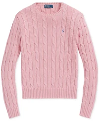 Polo Ralph Lauren Women's Cable-Knit Cotton Crewneck Sweater
