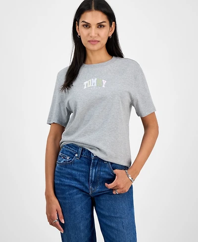 Tommy Jeans Women's Cotton Relaxed Varsity T-Shirt