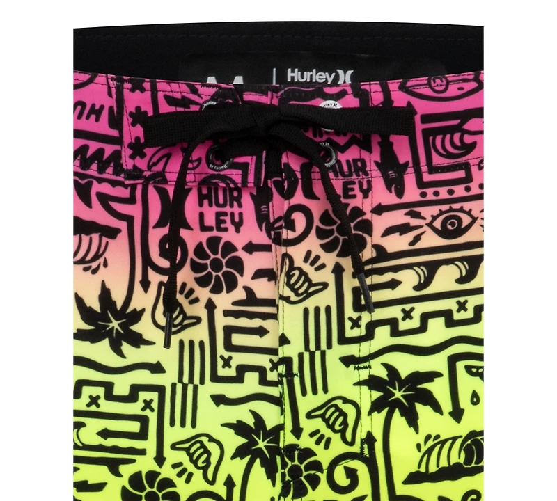 Hurley Big Boys Squiggle-Print Board Shorts