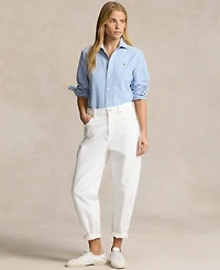 Polo Ralph Lauren Women's Slim-Fit Striped Oxford Shirt