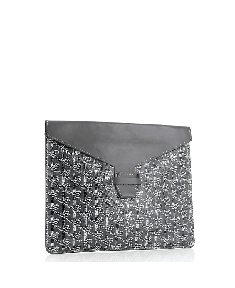 Pre-Owned Goyard Mm Camondo Horizontal Clutch Ii Coated Canvas
