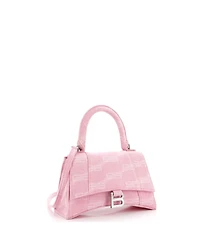 Pre-Owned Balenciaga Hourglass Top Handle Bag Bb Monogram Denim