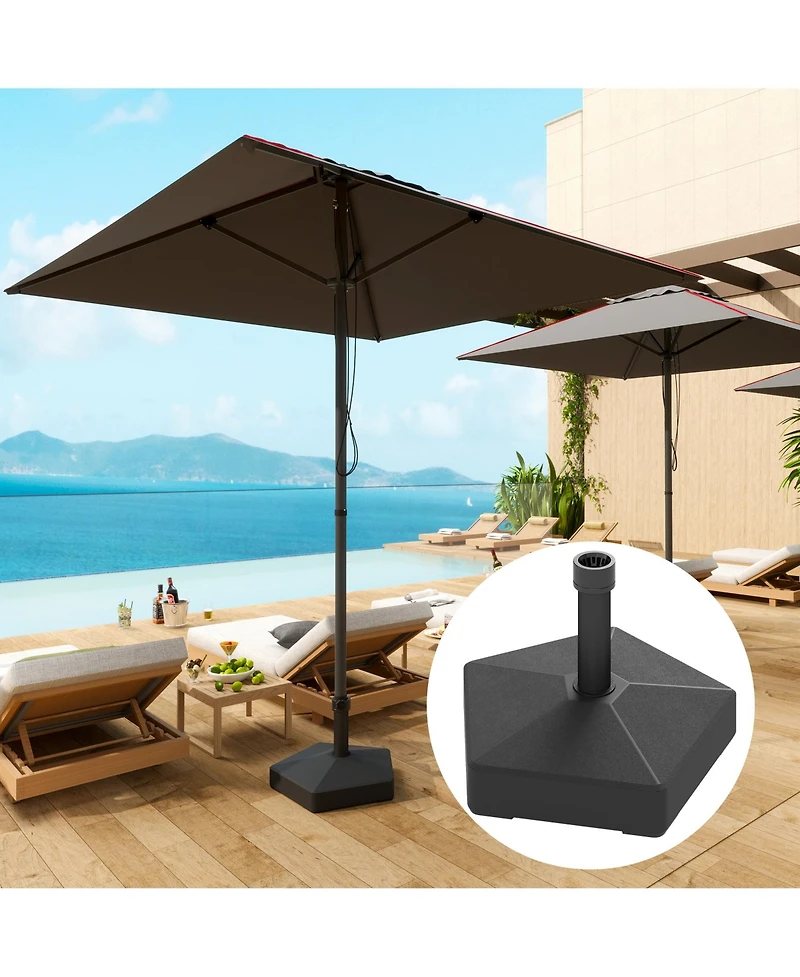 Outsunny Patio Umbrella Base Sd, /Water Filled,