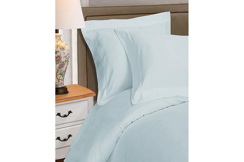 Superior Egyptian Cotton 1000 Thread Count Solid Duvet Cover Set,Full/Queen
