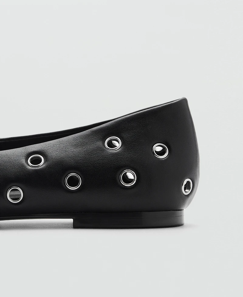 Mango Women's Die-Cut Ballerinas Shoes