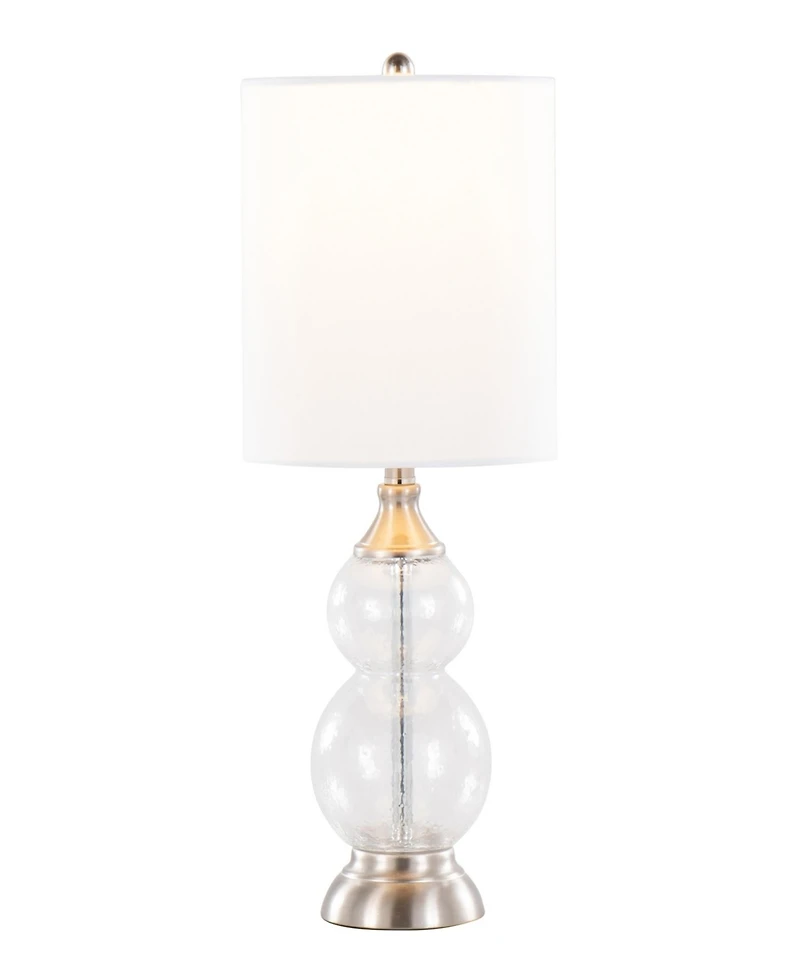 LumiSource Belle 20" Glass Accent Lamp, Set of 2