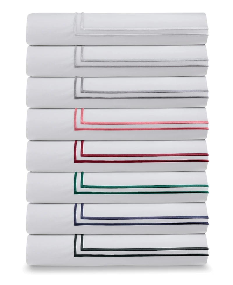 Ella Jayne 100% Cotton Percale Satin Stitched 3-Pc. Duvet Cover Set, Full/Queen