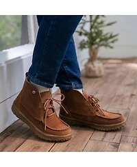 Minnetonka Women's Tealey Lace-up Suede Ankle Boots