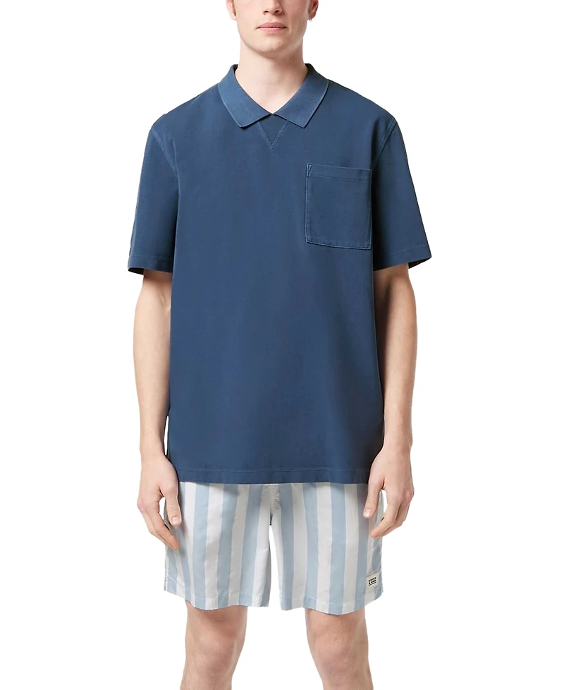 Scotch & Soda Men's Relaxed-Fit Short Sleeve Garment-Dyed Polo Shirt