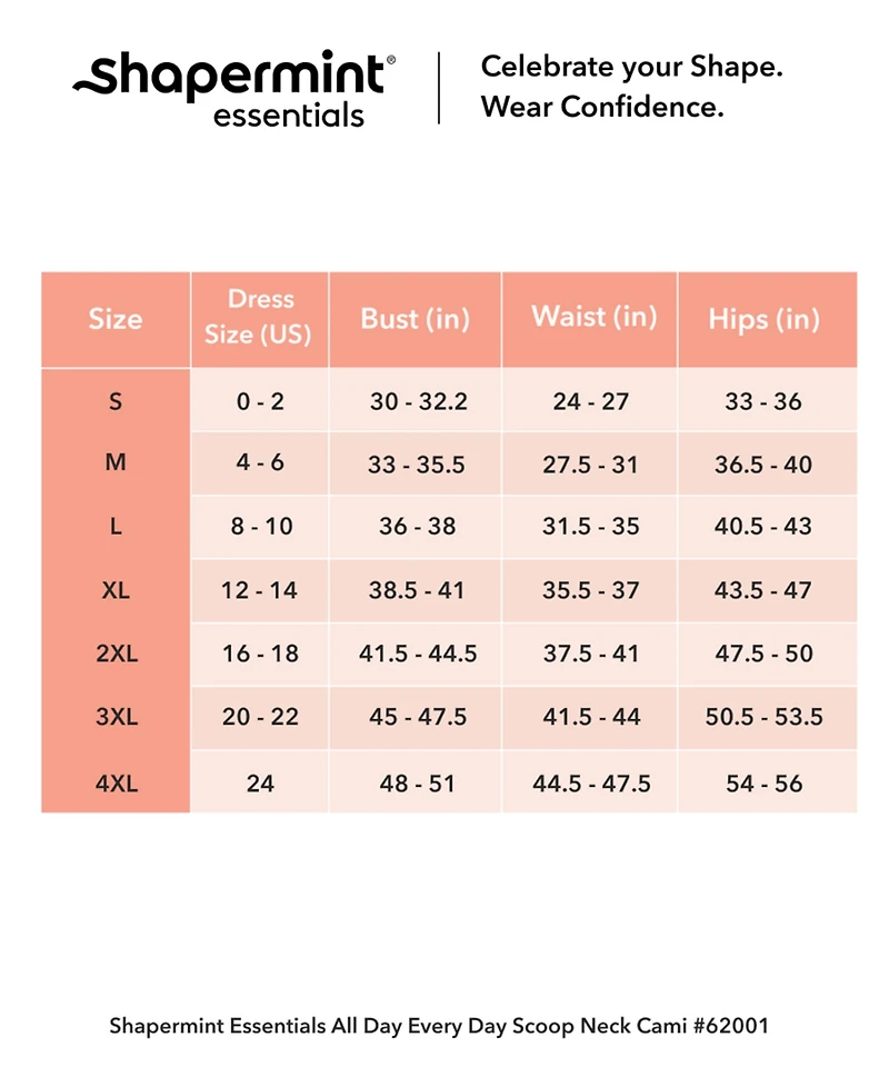 Shapermint Essentials Women's All Day Every Scoop Neck Cami 62001