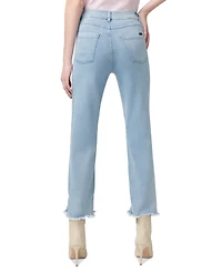 Hue Women's Ruffled-Hem Denim Skimmer Leggings