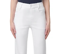 Hue Women's Ruffled-Hem Denim Skimmer Leggings