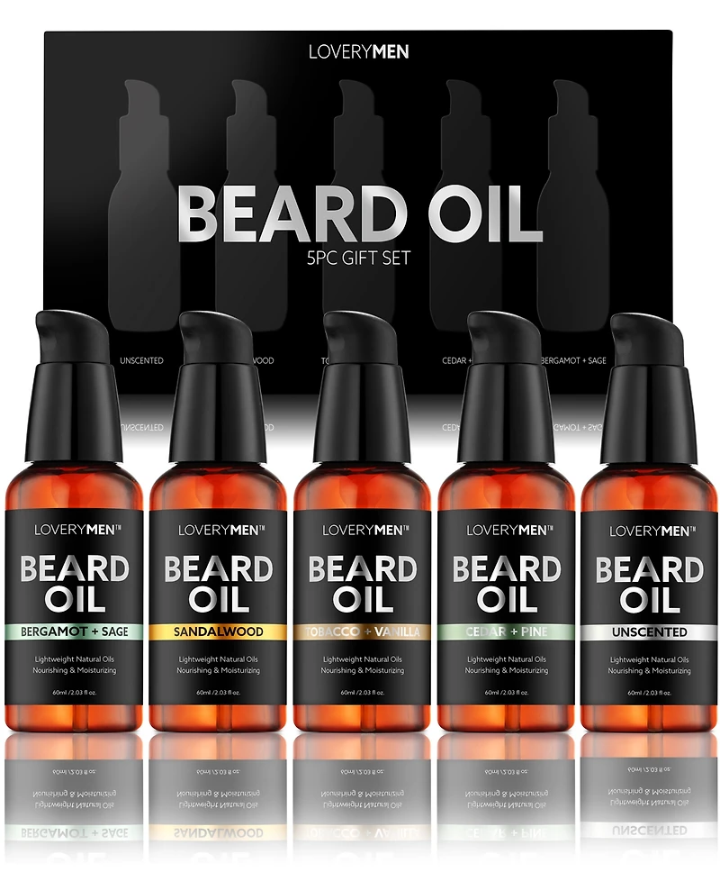 Lovery 5-Pc. LoveryMen Beard Oil Beard Grooming Gift Set