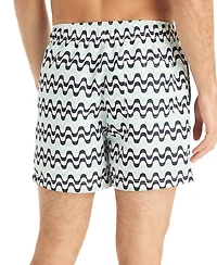 Nautica Men's Squiggly Graphic Swim Trunks