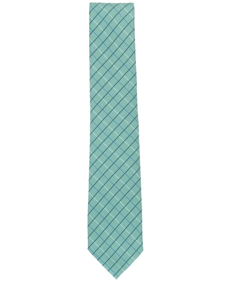 Club Room Men's Quaise Classic Grid Print Tie, Exclusively at Macy's