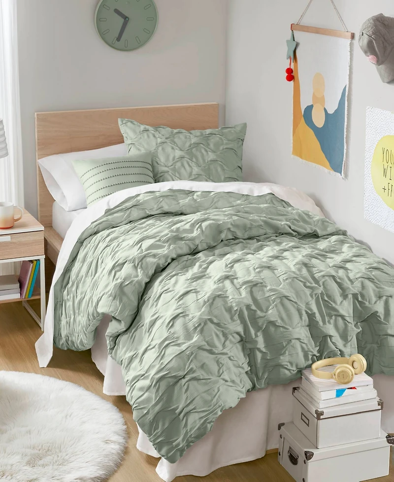 510 Design Bailey Diamond Pucker Woven 3-Pc. Comforter Set, Twin/Twin Xl