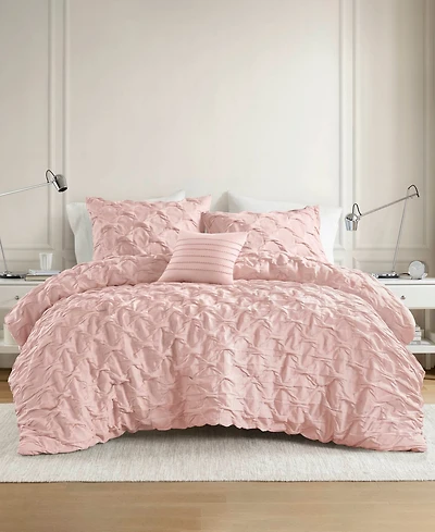 510 Design Bailey Diamond Pucker Woven 4-Pc. Comforter Set, Full/Queen