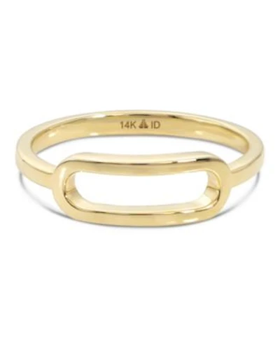 Devata Loop Ring In 14k Gold Size 8 Approx. 2.4 Grams.