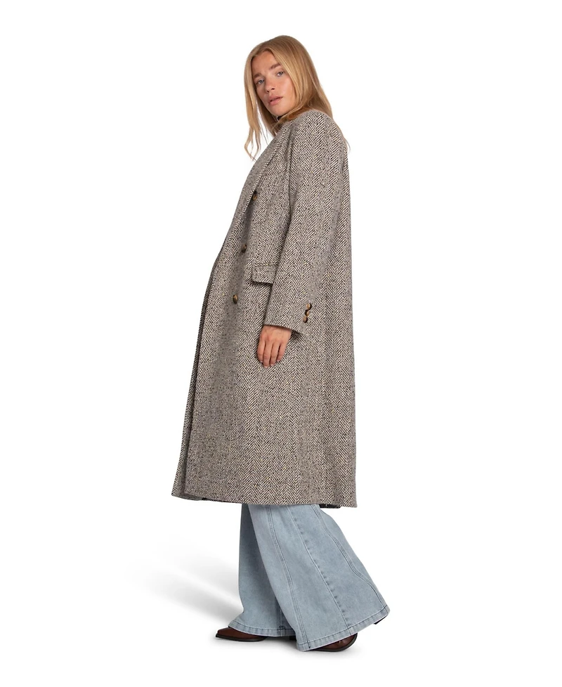 Belle & Bloom Women's Wherever I Go Tweed Coat