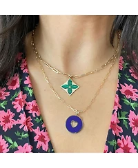 The Lovery Lapis Donut Heart Charm 14K Gold
