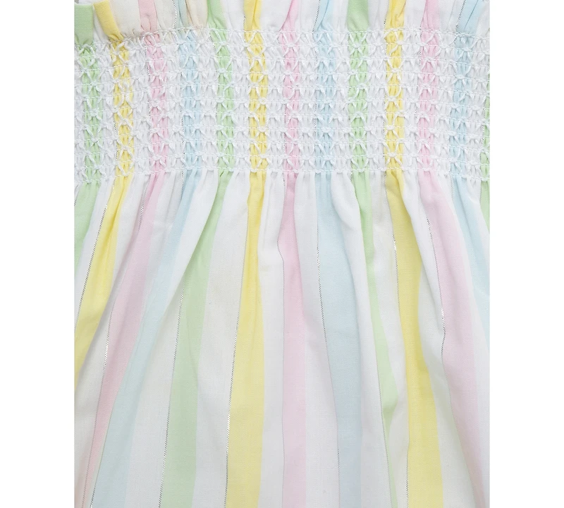 Little Me Baby Girls 2-Pc. Candy Stripe Bubble Romper & Headband Set