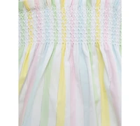 Little Me Baby Girls 2-Pc. Candy Stripe Bubble Romper & Headband Set