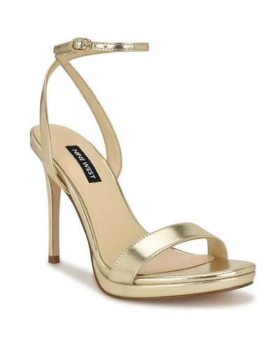 Nine West Women's Loola Ankle Strap High Stiletto Sandals