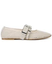 Dkny Women's Dade Mesh Buckle Ballet Flats