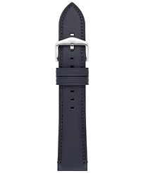 Fossil Men Blue Leather Watch Band, 22mm