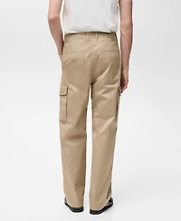 Mango Men's Relaxed-Fit Cargo Pants