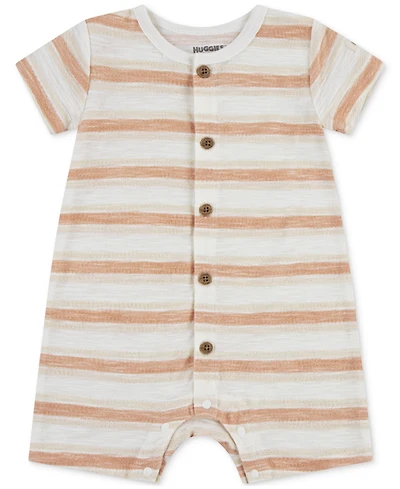 Huggies Baby Boys Cotton Striped Romper