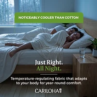 Cariloha Classic 4-Piece Twill Sheet Set | | Full | Viscose Material |Extra soft, Cooling for Hot Sleepers