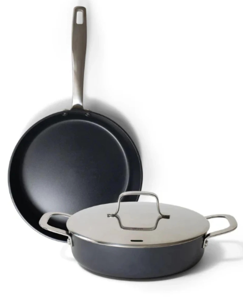 Alva Maestro 3pc Ceramic Nonstick 3.5 qt. Saute Pan & 11" Frying Pan Set