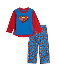 Justice League Boys Dc Comics Pullover Pajama Shirt and Pants Sleep Set